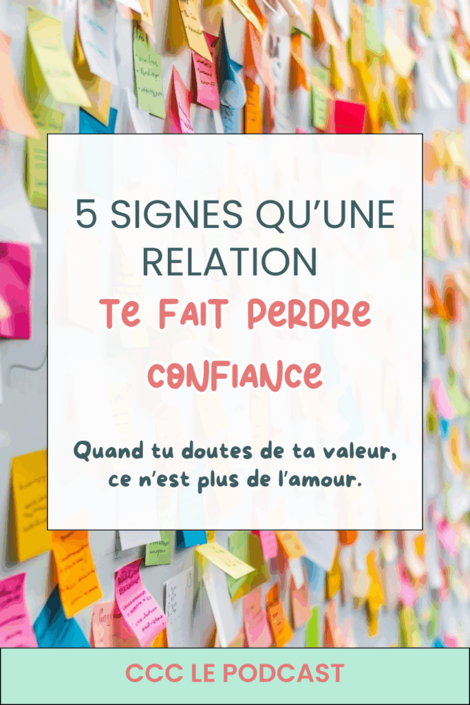 Apprends à repérer les signes d’une relation qui abîme ton estime. Retrouve confiance en toi et choisis des relations qui t’élèvent.