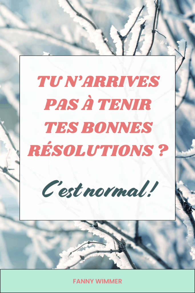 difficulté à tenir les bonnes résolutions en début d’année