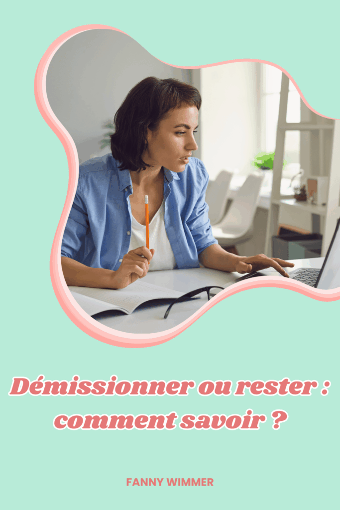 Perte de motivation, stress, fatigue : comment savoir si tu dois quitter ton emploi ou ajuster ta manière de travailler avant de prendre une décision.